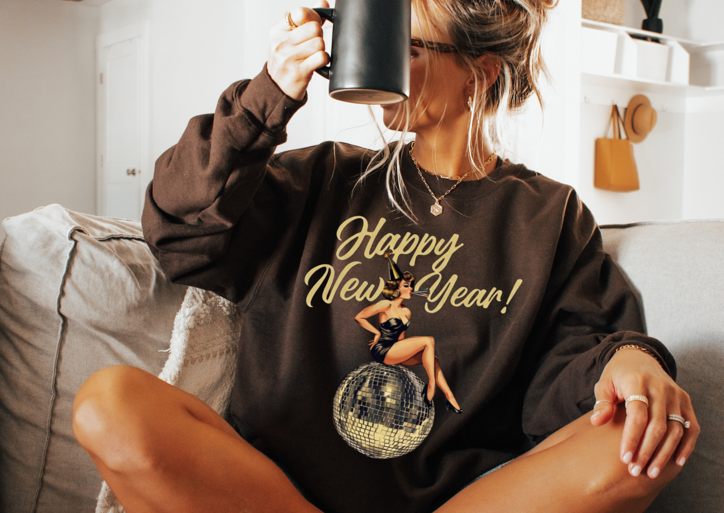 Happy New Year Disco Babe