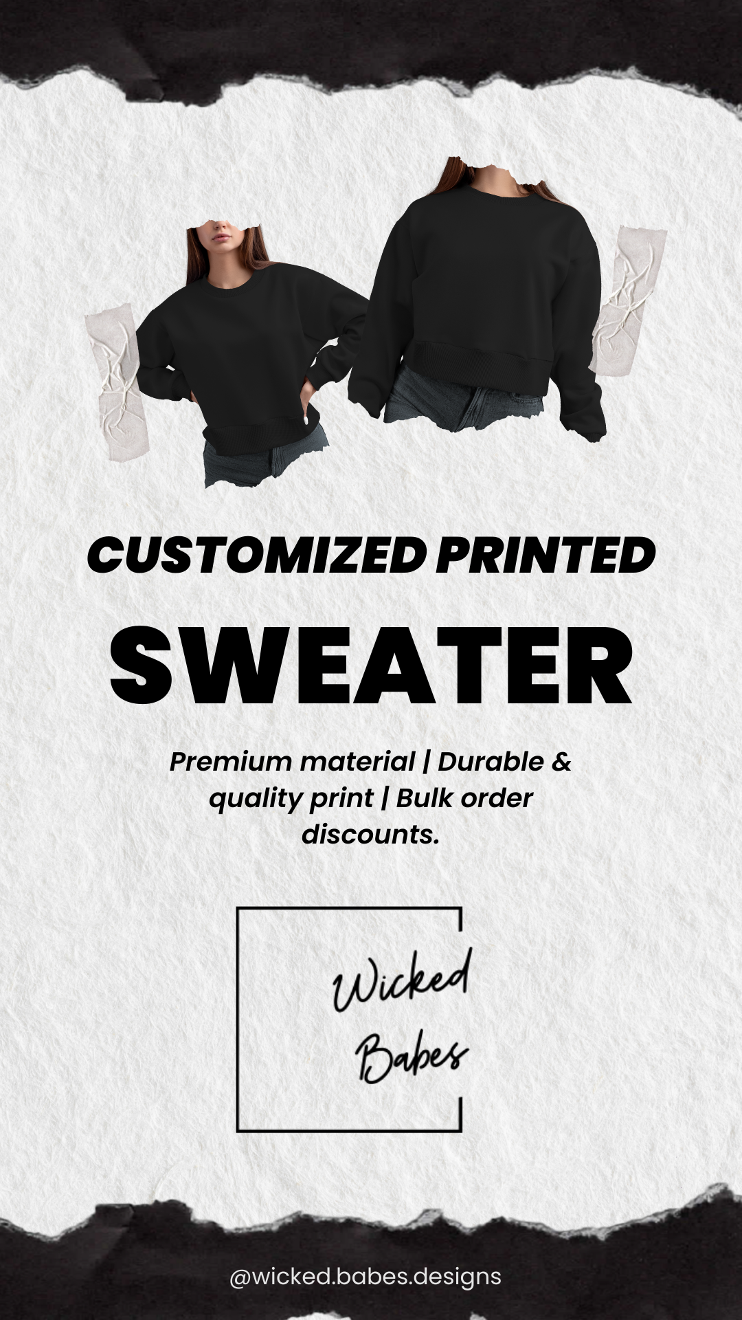 Customized Printed Sweater