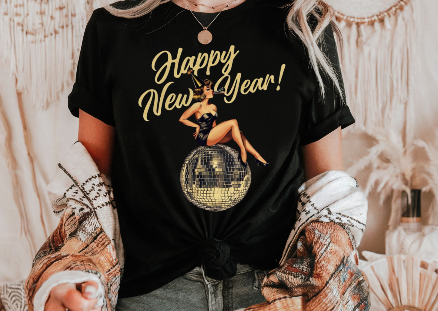 Happy New Year Disco Babe