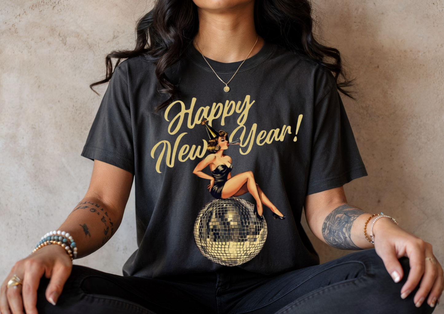 Happy New Year Disco Babe