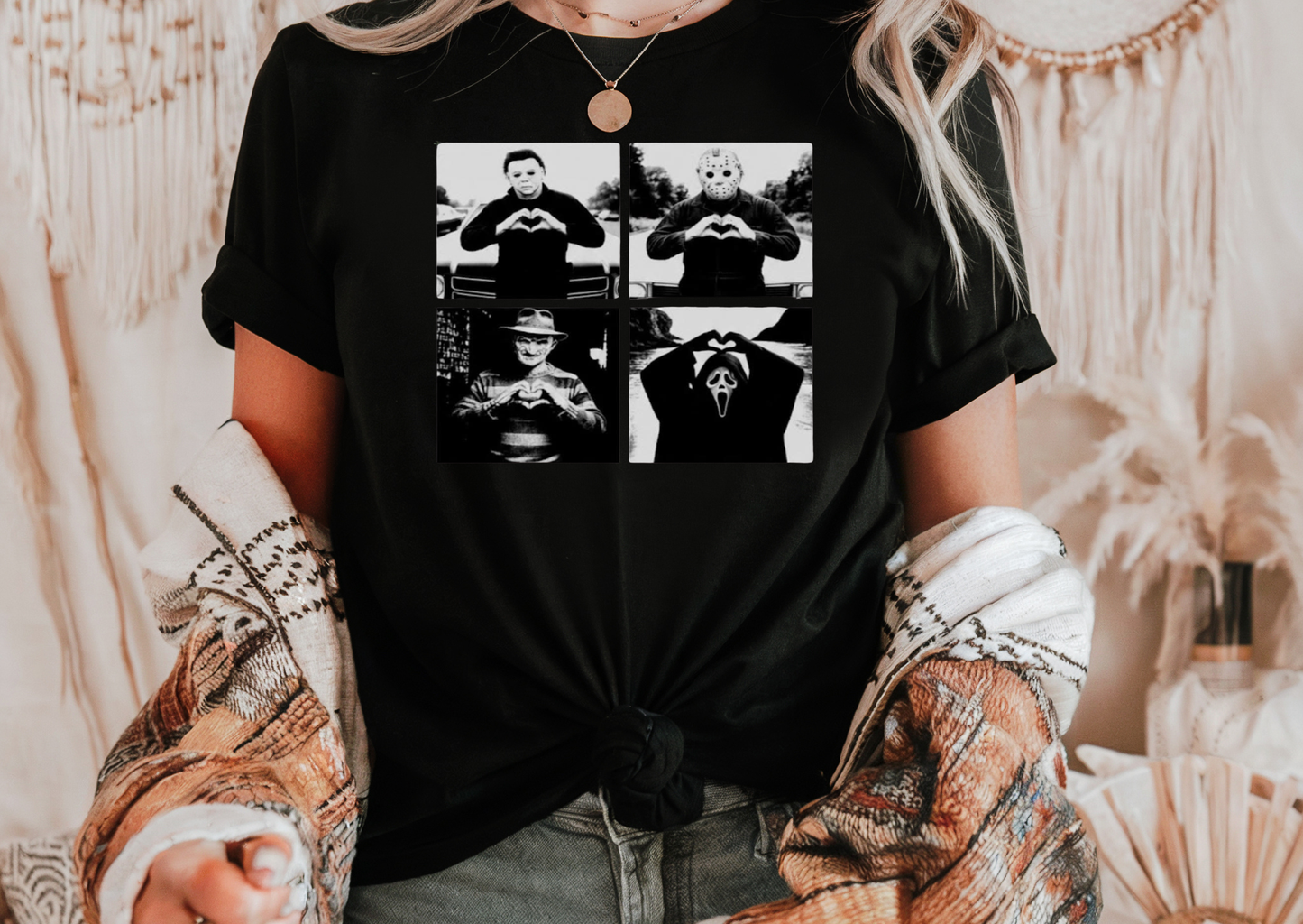 Horror Icons Heart Hands