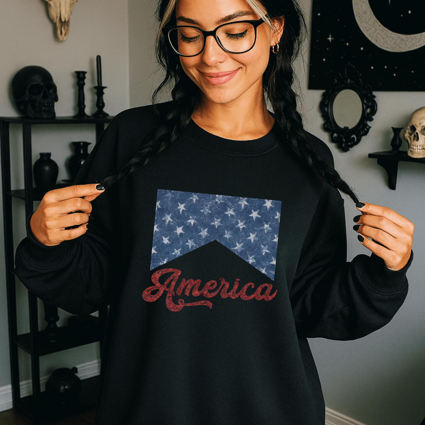 America Retro Graphic