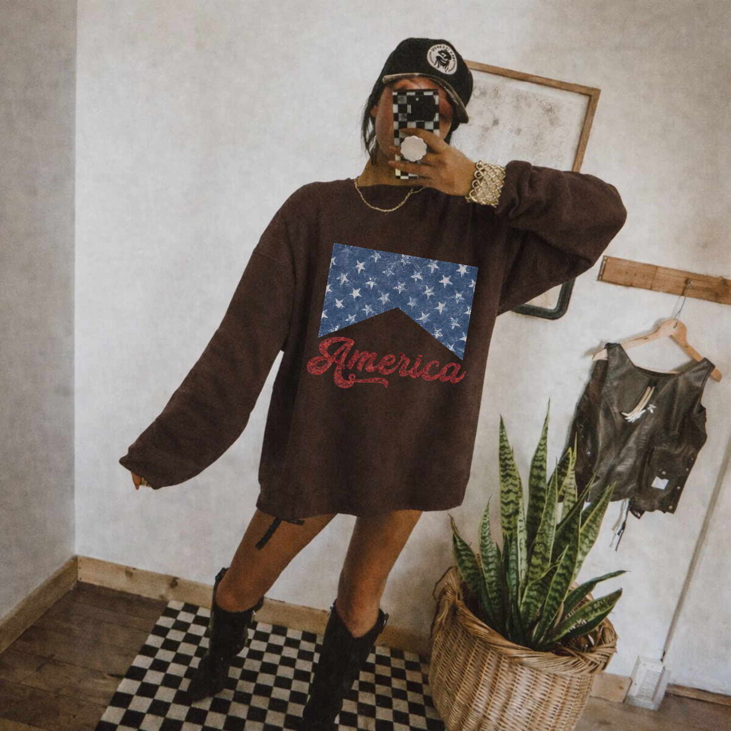 America Retro Graphic