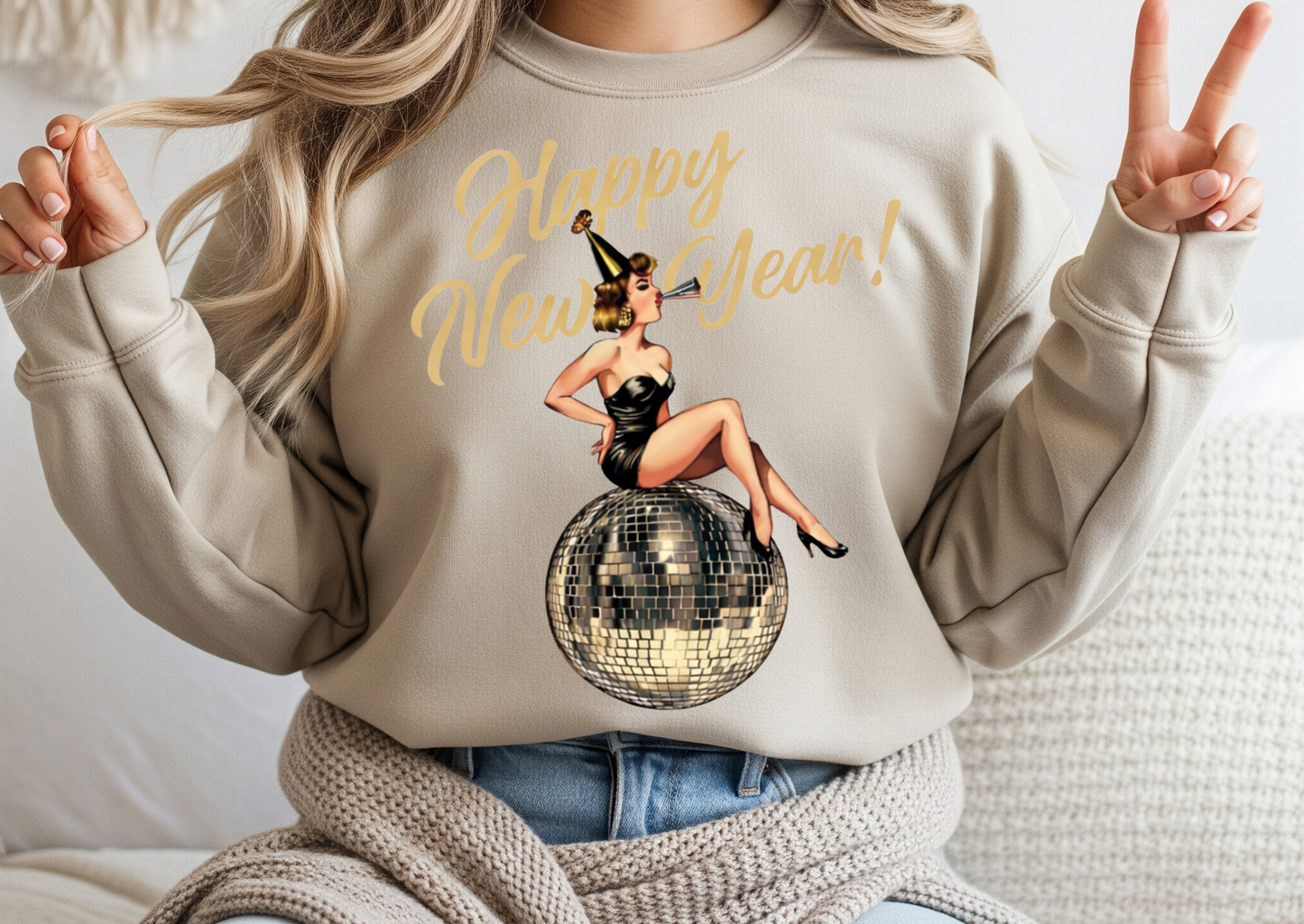 Happy New Year Disco Babe