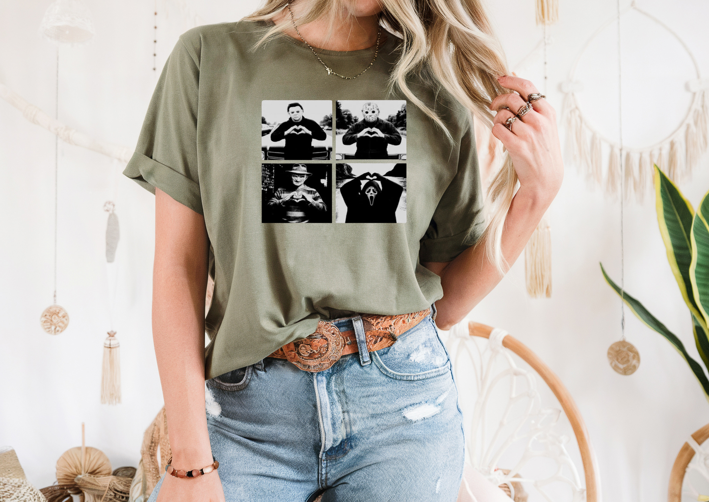 Horror Icons Heart Hands