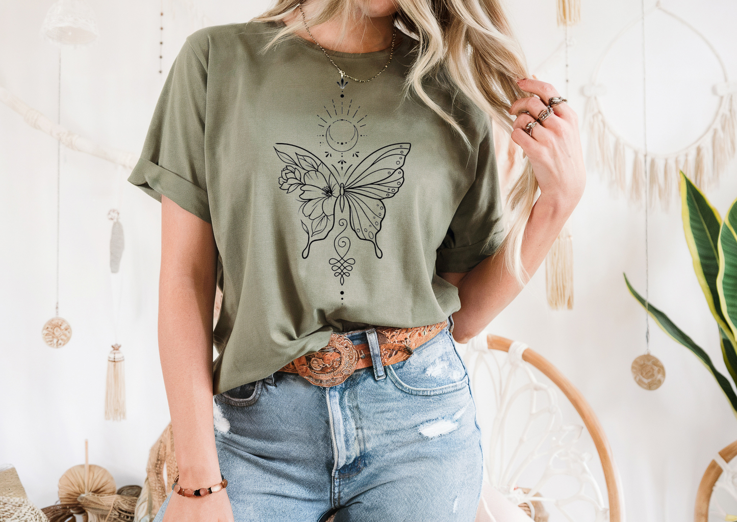 Boho Moon Butterfly