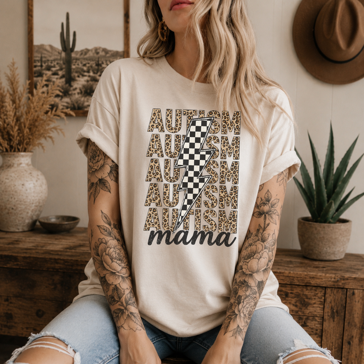 Autism Mama Leopard & Checkered