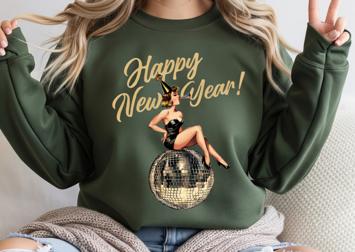 Happy New Year Disco Babe