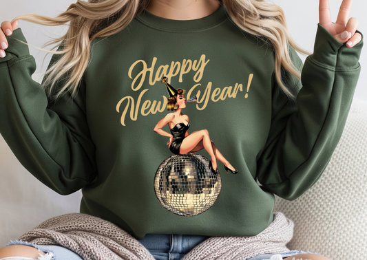 Happy New Year Disco Babe