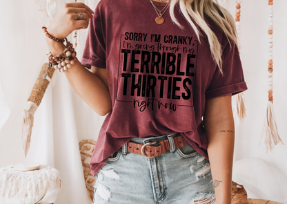 Sorry I’m Cranky, I’m Going Through My Terrible Thirties