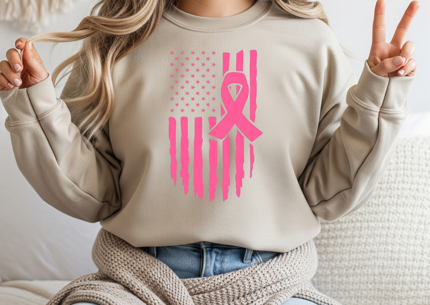 Breast Cancer Awareness Flag