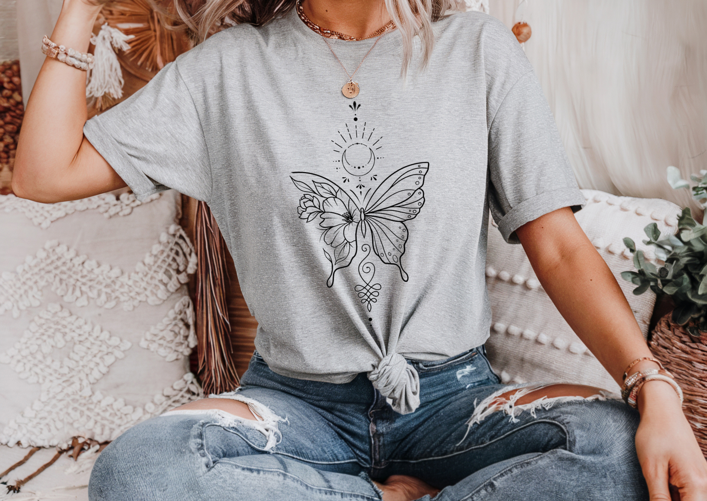 Boho Moon Butterfly