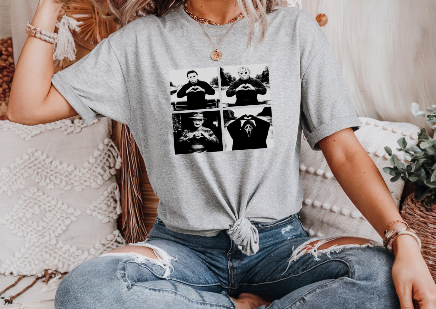 Horror Icons Heart Hands