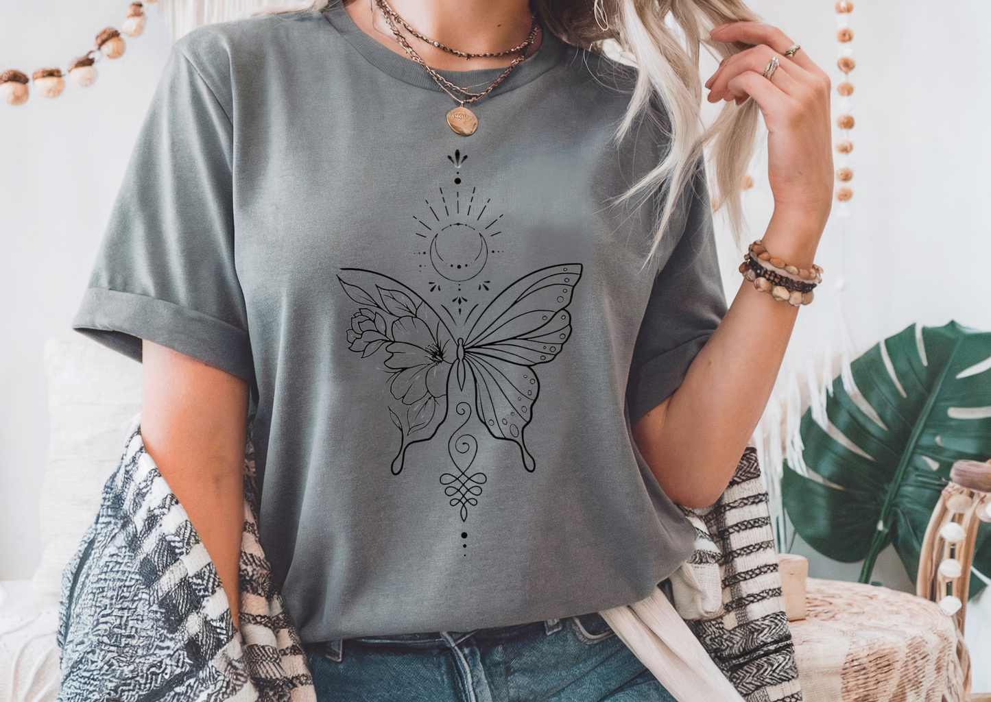 Boho Moon Butterfly