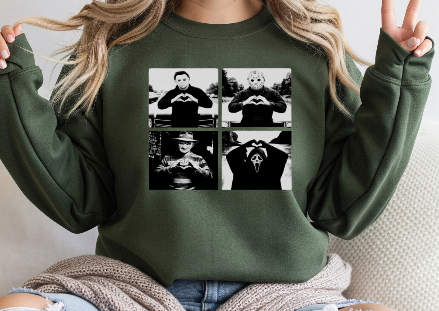 Horror Icons Heart Hands