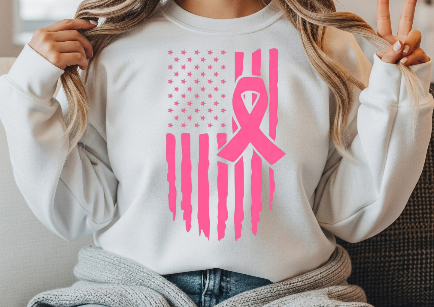 Breast Cancer Awareness Flag