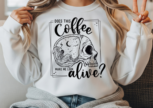Does This Coffee Make Me Look Alive?