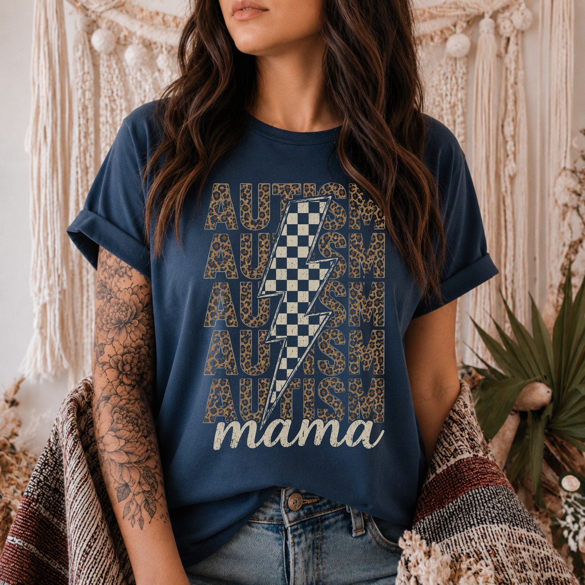 Autism Mama Leopard & Checkered
